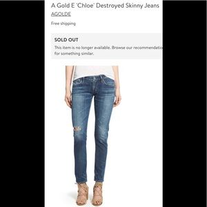 Agolde ‘Chloe’ Skinny Jeans